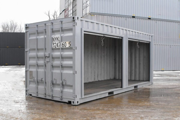 Conteneur de stockage 20 pieds avec portes roulantes - Image 3
