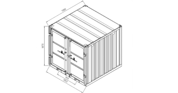 Container 6 Pieds Neuf - Image 2